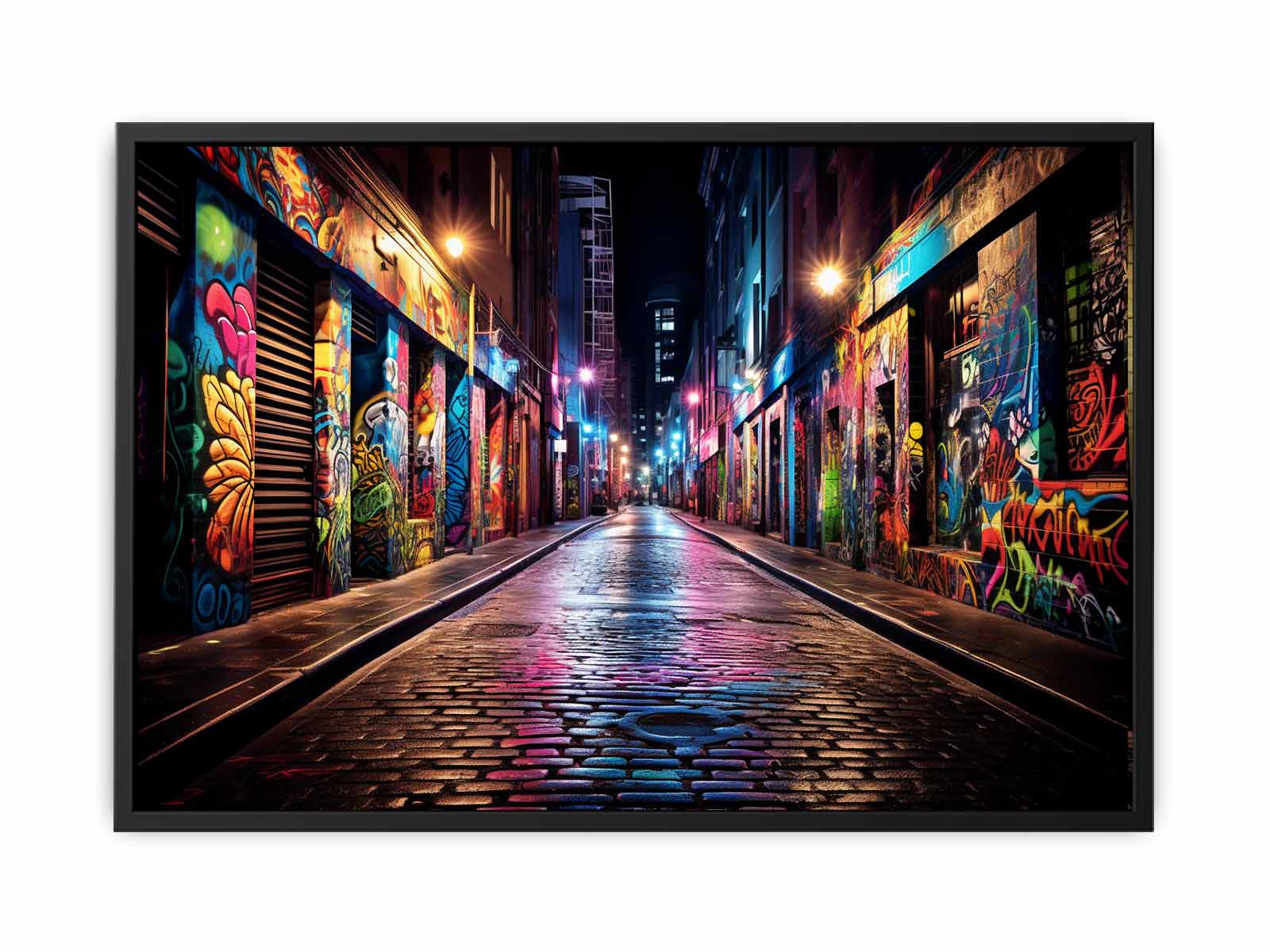 Graffiti Street Canvas Art Print-4