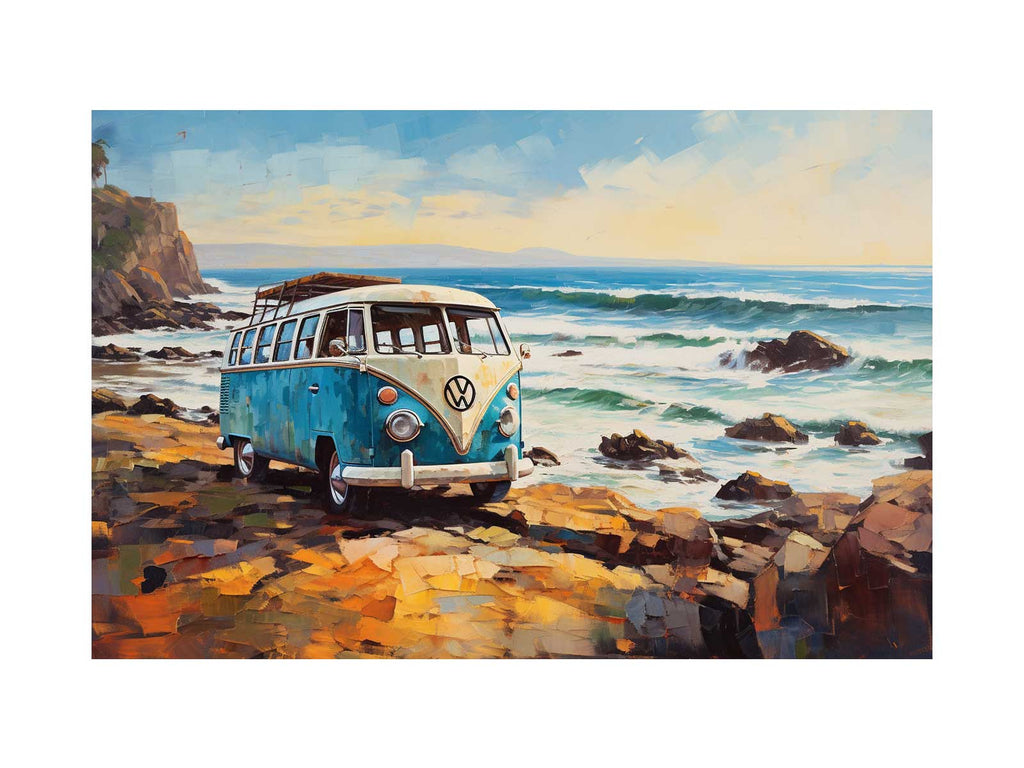 CAMPARVAN PARK Art Canvas Art Print-0