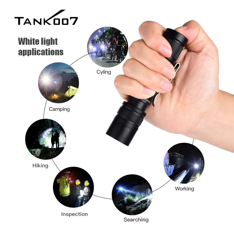 Tank007 F2 Dual LED Lighting & Fluorescence Detector Zoom Flashlight-2