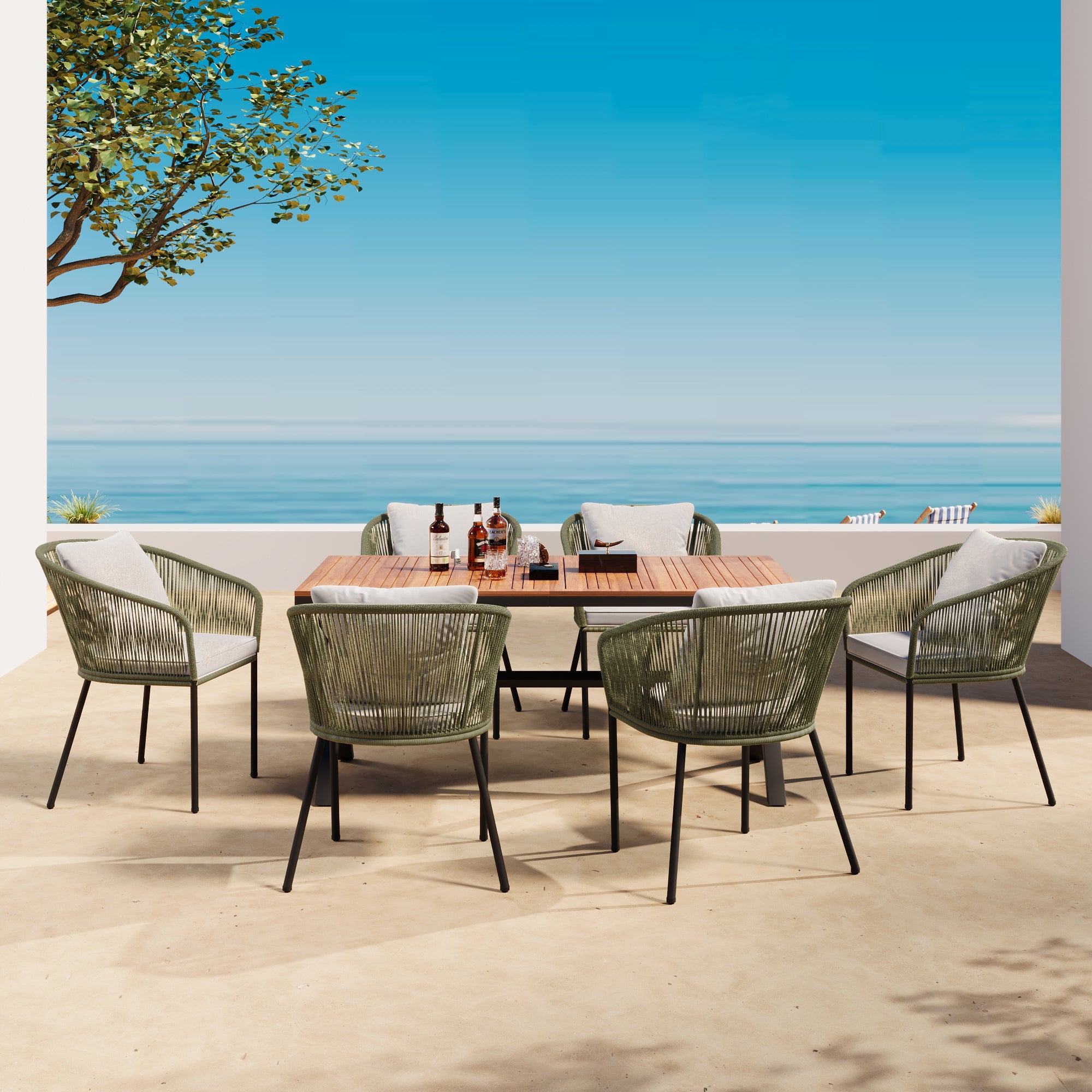 7-Piece Outdoor All-Weather Dining Set Furniture Set