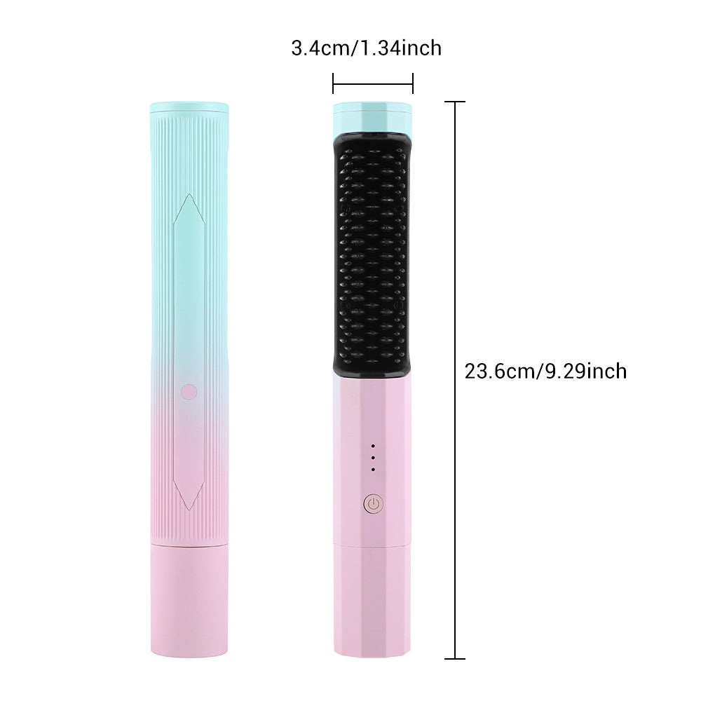 Portable Straightening & Curling Comb