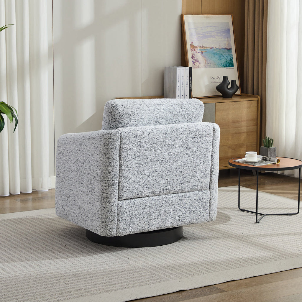 31.5"W  Comfy Round Swivel Accent Chair-4