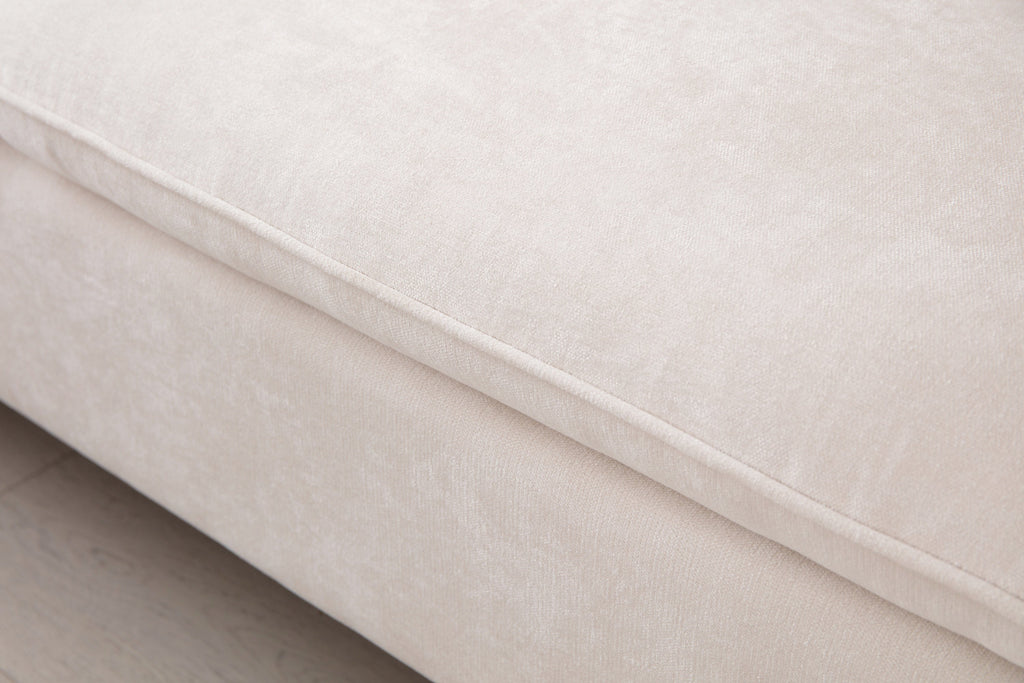 L-Shaped Linen Sectional Sofa with Right Chaise