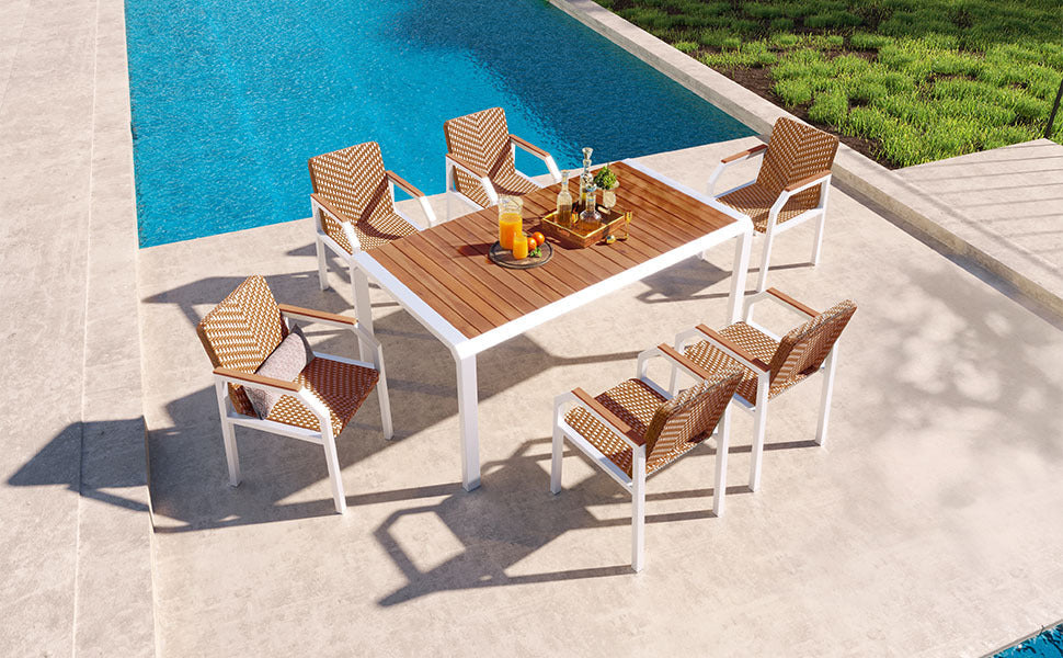 7-Piece Patio Dining Table Set