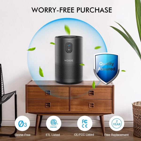 KOIOS Home Air Purifiers Home H13 HEPA Filter Purifier