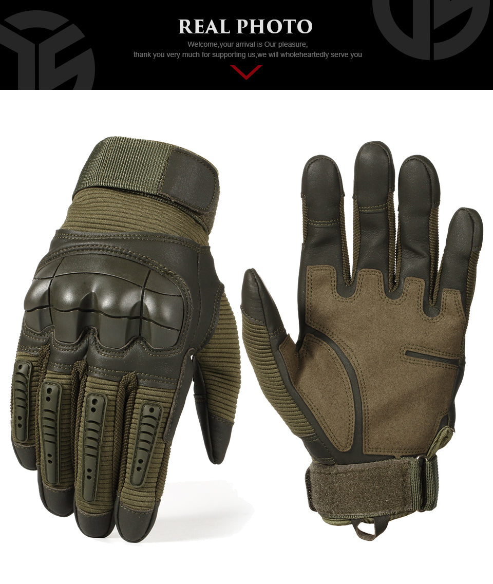 TouchScreen Full Finger Hard Knuckle Tactical Gloves