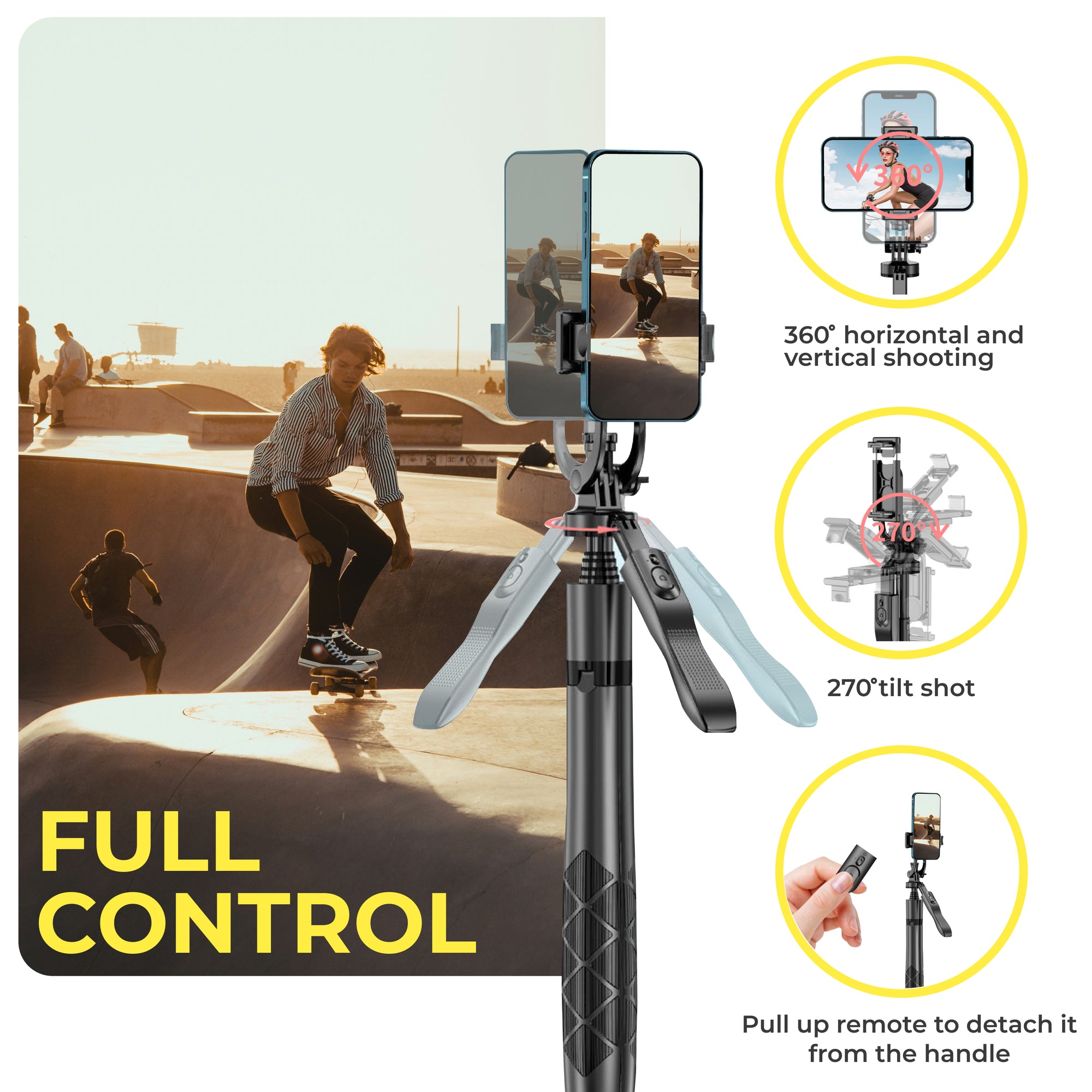 62-inch Phone Tripod and Selfie Stick