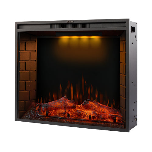 30-inch LED Recessed Electric Fireplace