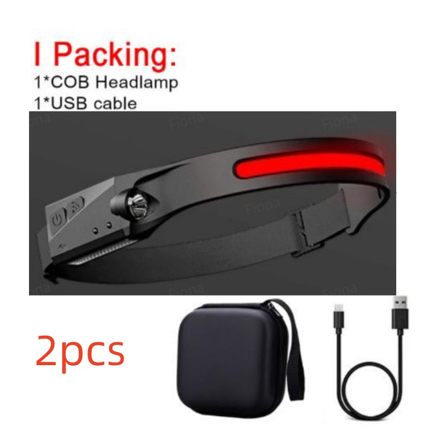 USB Rechargeable COB LED Headlamp