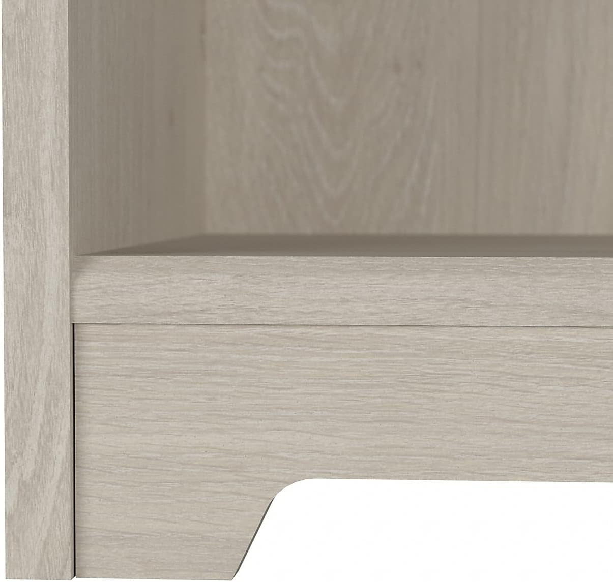 Tall 5 Shelf Bookcase in Linen White Oak Finish