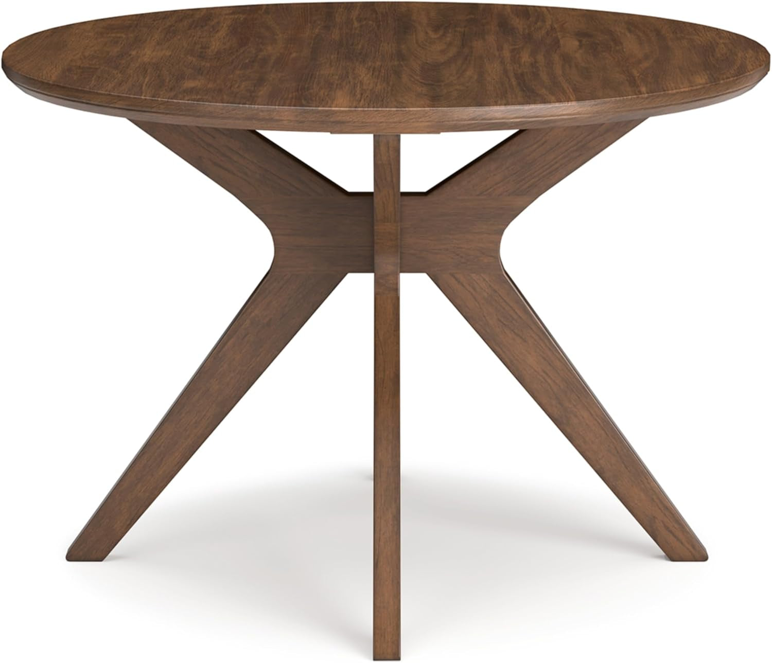 Lyncott Traditional round Dining Room Table, Seats up to 4, Brown
