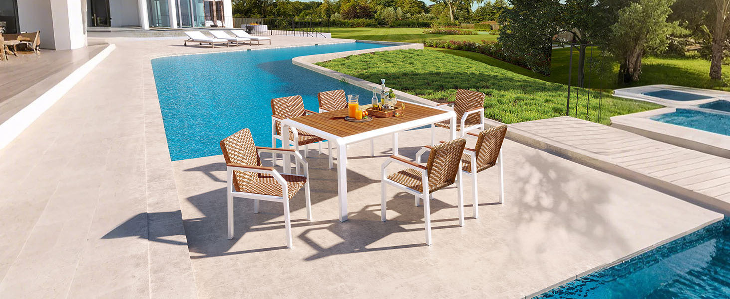7-Piece Patio Dining Table Set