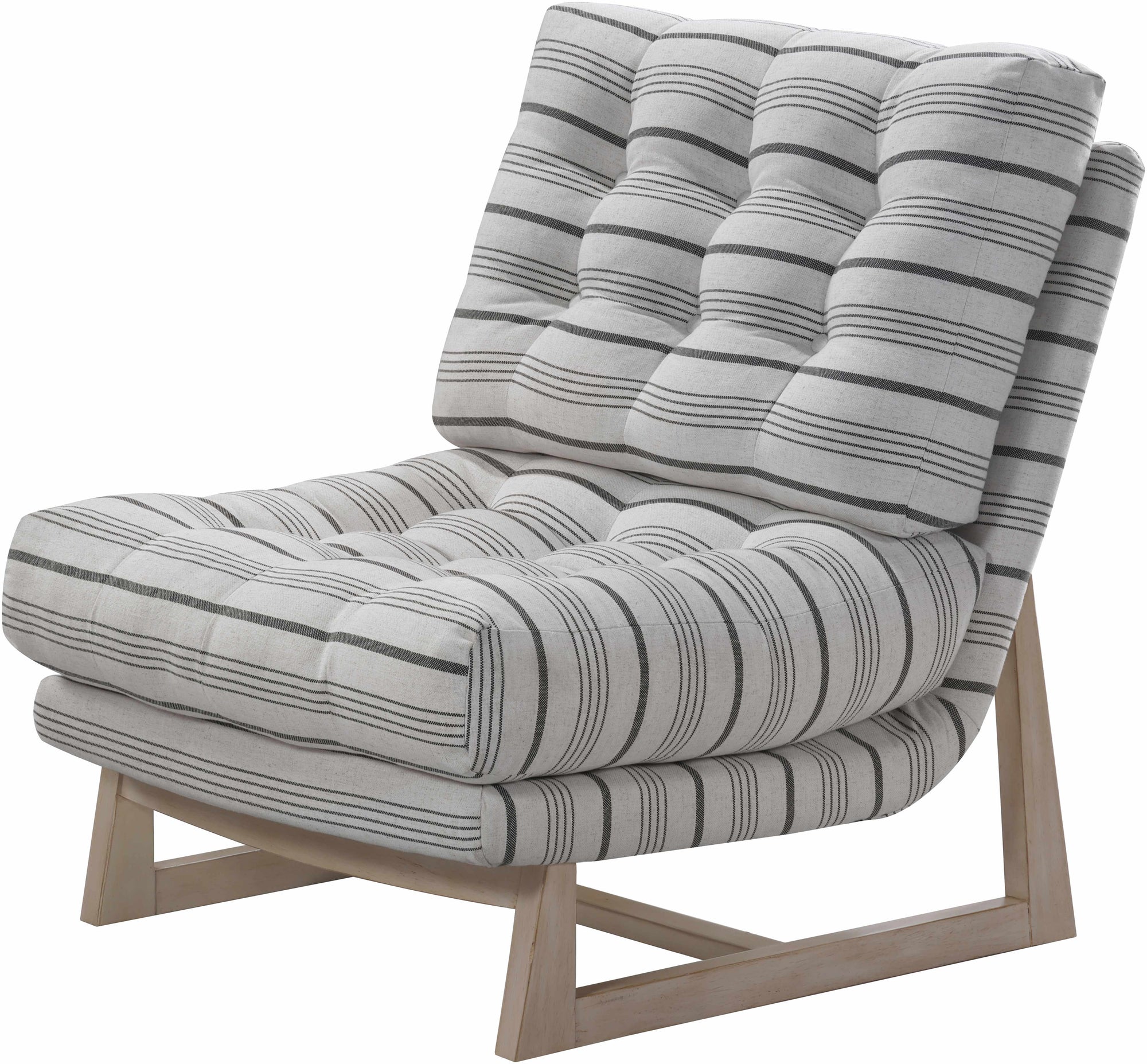 Kitanagoya Taupe Armless Accent Chair-3