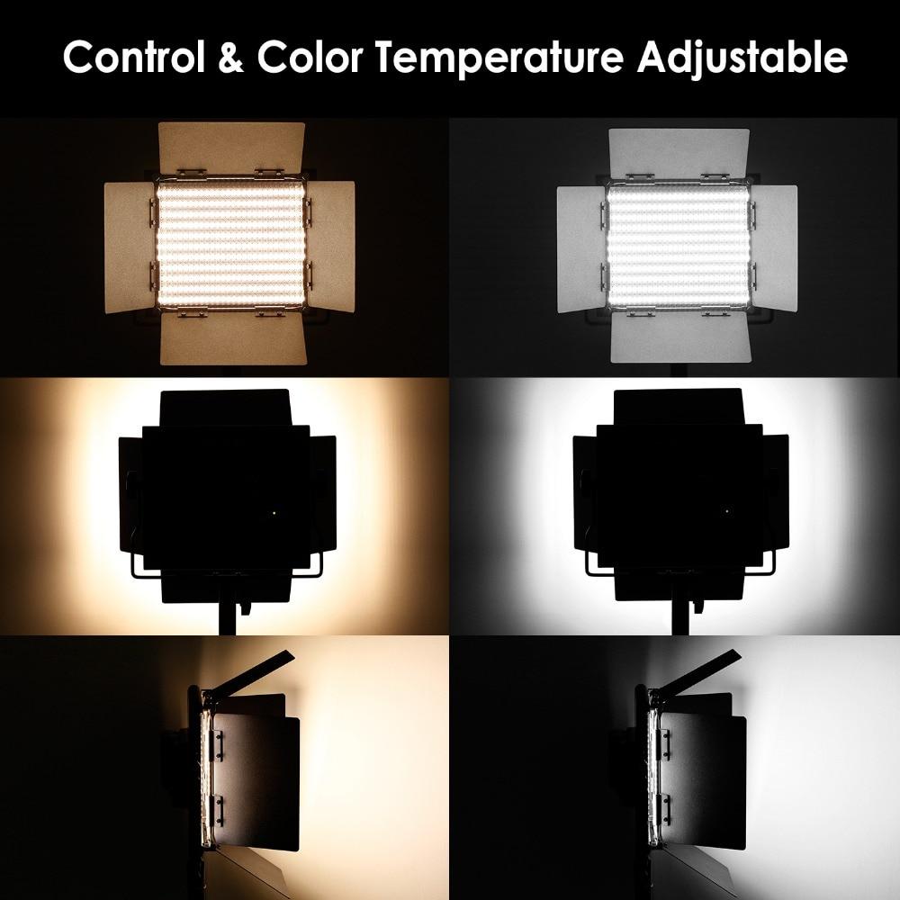 4-Piece Bi-Color 660 LED Video Light and Stand Kit