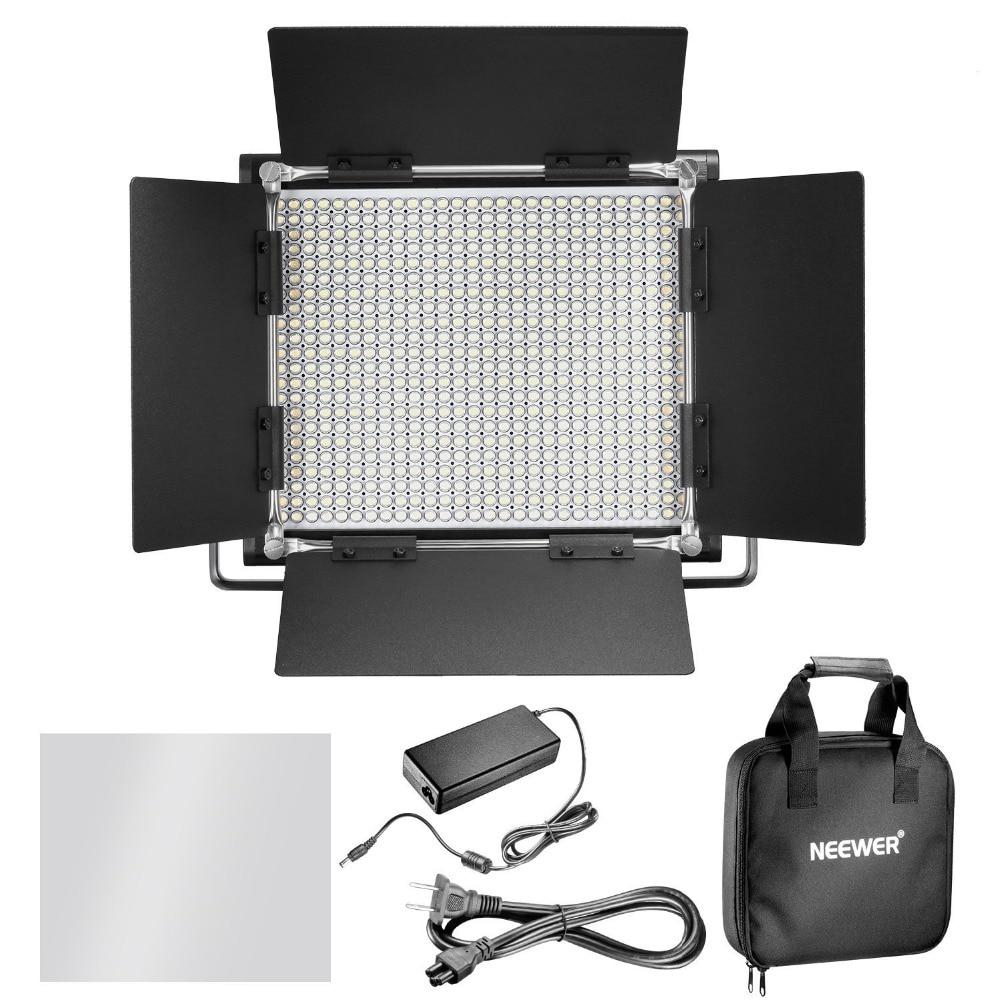 4-Piece Bi-Color 660 LED Video Light and Stand Kit