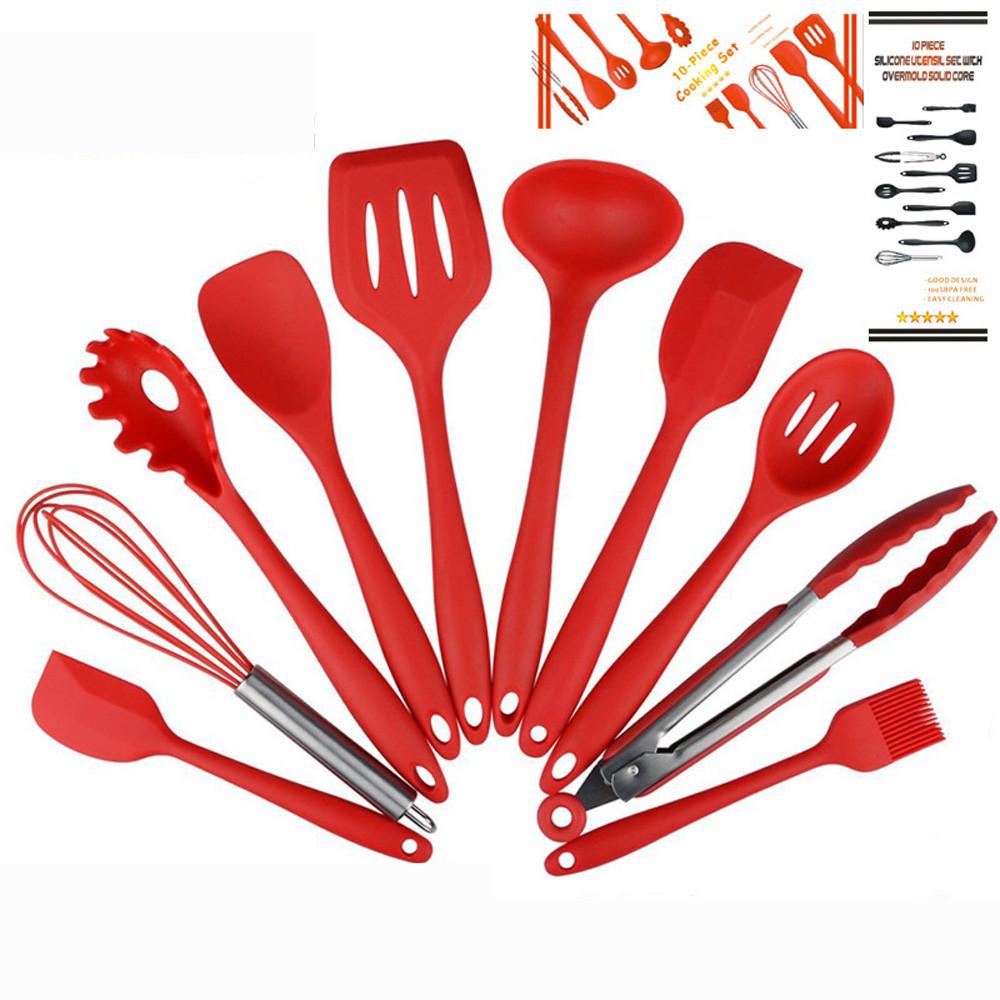 10-piece Non-Stick Silicone Utensil Se