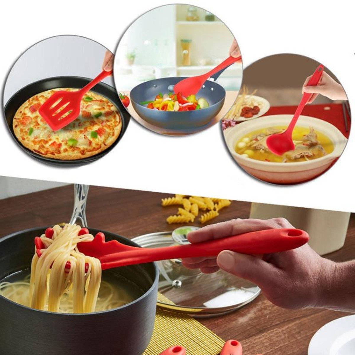 10-piece Non-Stick Silicone Utensil Se