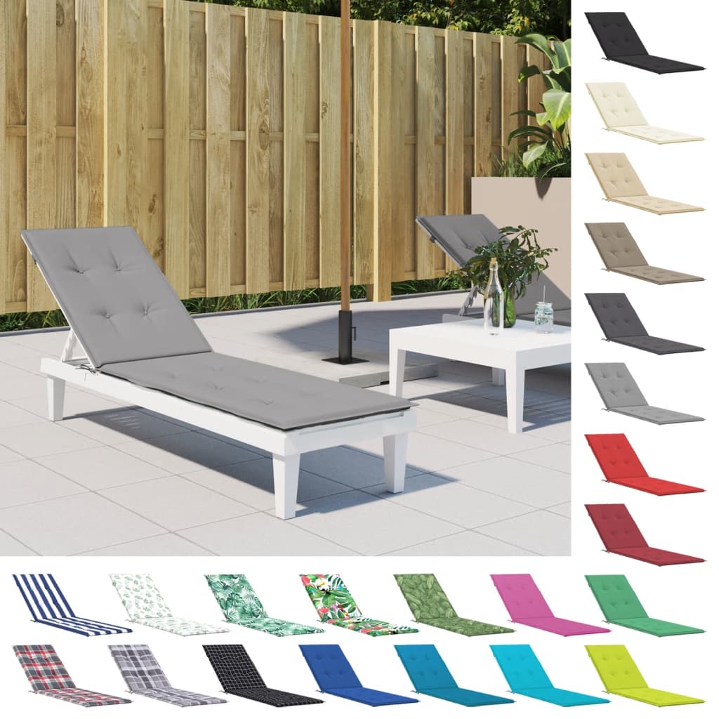 vidaXL Chair Cushion Outdoor Patio Water Repellent Deck Chair Seat Cushion Pad-8